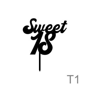 Cake topper "Sweet 18"