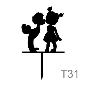 Cake topper " Indragostiti"