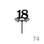 Cake topper "18"