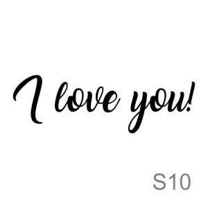 Sticker balon "I love you!"