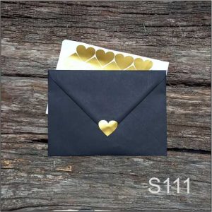 Stickere "Inima"- Auriu, set 30 buc