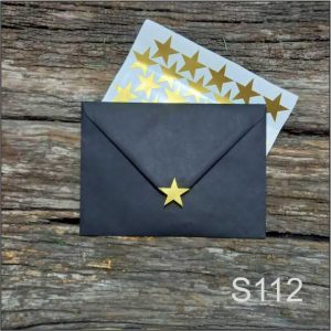 Stickere "Stea"- Auriu, set 30 buc