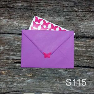 Stickere "Fluture"- Fucsia, set 30 buc