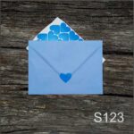 Stickere "Inima"- Albastru, set 30 buc