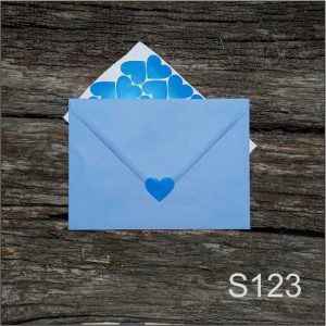 Stickere "Inima"- Albastru, set 30 buc