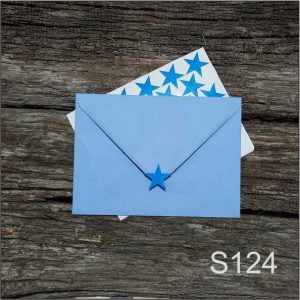 Stickere "Stea"- Albastru, set 30 buc