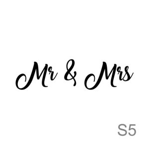 Sticker balon "Mr & Mrs"