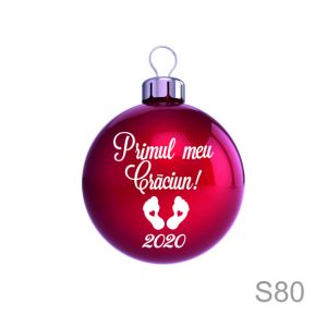 Sticker glob "Primul meu Craciun!"