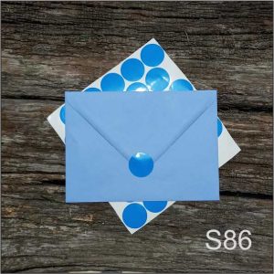 Stickere "Cerc"- Albastru, set 30 buc
