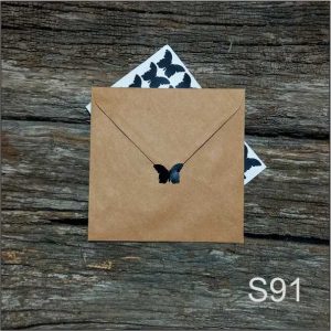 Stickere "Fluture"- Negru, set 30 buc