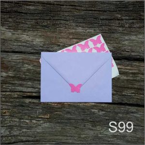 Stickere "Fluture"- Roz, set 30 buc