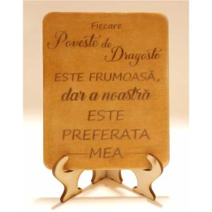 Placheta lemn decorativa