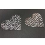 Suport pahare inimioare