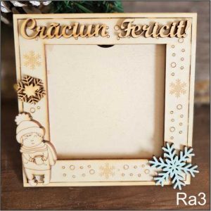 Rama foto lemn - Craciun Fericit