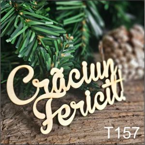 Cake topper "Craciun Fericit"