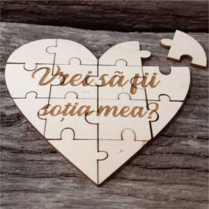 Puzzle inima Vrei sa fii sotia mea?