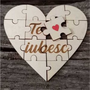 Puzzle inima Te iubesc