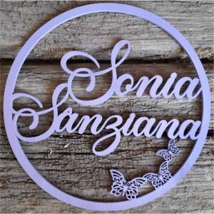 Cerc lemn fluturi