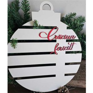 Decoratiune usa Craciun (blank)