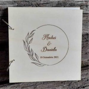 Guest book motive florale