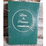 Guest book motive florale