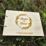 Guest book motive florale