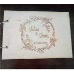 Guest book motive florale