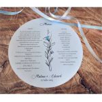 Meniu Nunta (individual, rotund)