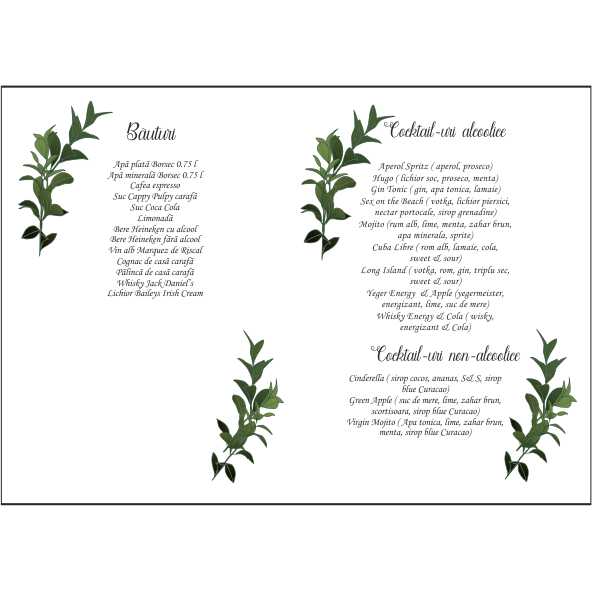 Meniu Nunta - imagine 2