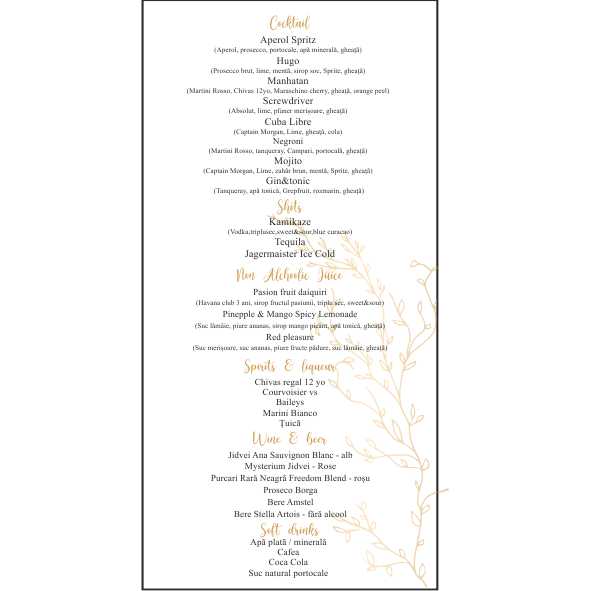 Meniu Nunta (individual) - imagine 2