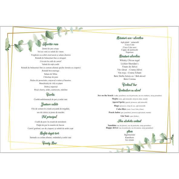 Meniu Nunta (cod QR poze/video) - imagine 2