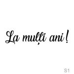 Stiker balon "La multi ani!"