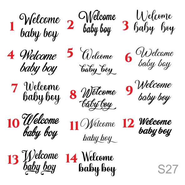 Stiker balon "Welcome baby boy +nume" - imagine 3