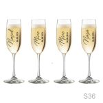 Set 4 stikere pentru pahare