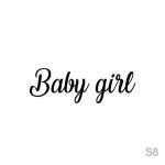 Sticker balon "Baby girl"